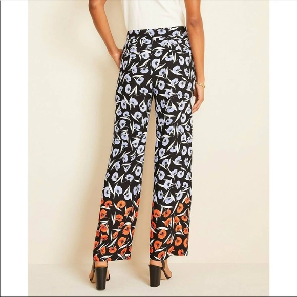 Ann Taylor Wide Leg Floral Pants - Picture 4 of 11